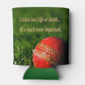 Cricket Red Ball Funny Motivatie Blikjeskoeler (Achterkant)
