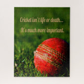 Cricket Red Ball Funny Motivatie Legpuzzel (Verticaal)