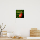 Cricket Red Ball Funny Motivatie Poster (Keuken)