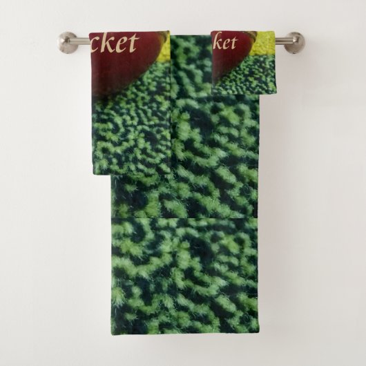 Cricket: Red Hard Ball Art Print Bad Handdoek (Insitu)