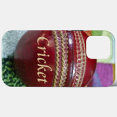 Cricket: Red Hard Ball Art Print Case-Mate iPhone Case (Achterkant (horizontaal))