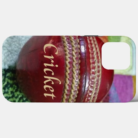 Cricket: Red Hard Ball Art Print Case-Mate iPhone Case (Achterkant (horizontaal))