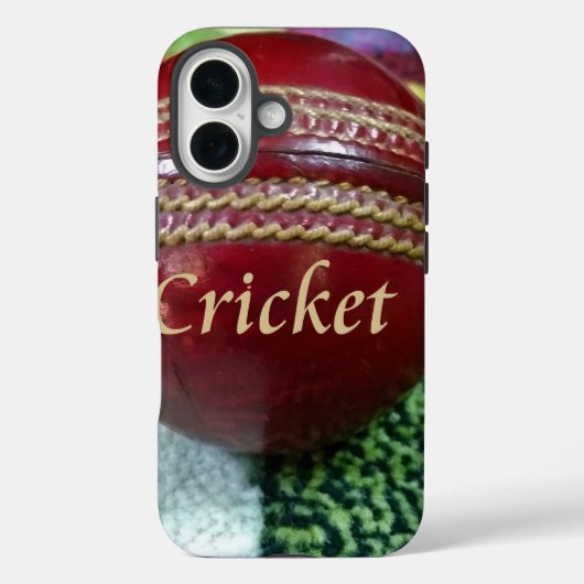 Cricket: Red Hard Ball Art Print Case-Mate iPhone Case (Achterkant)