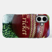 Cricket: Red Hard Ball Art Print Case-Mate iPhone Case (Achterkant (horizontaal))