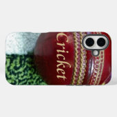 Cricket: Red Hard Ball Art Print Case-Mate iPhone Case (Achterkant (horizontaal))
