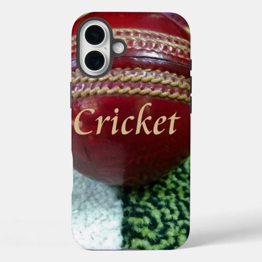 Cricket: Red Hard Ball Art Print Case-Mate iPhone Case (Achterkant)