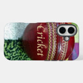 Cricket: Red Hard Ball Art Print Case-Mate iPhone Case (Achterkant (horizontaal))