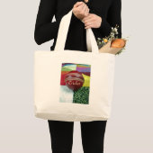 Cricket: Red Hard Ball Art Print Grote Tote Bag (Voorkant (product))