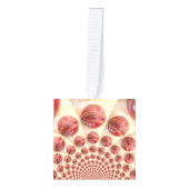Cricket: Red Hard Ball Art Print Ornament (Voorkant)
