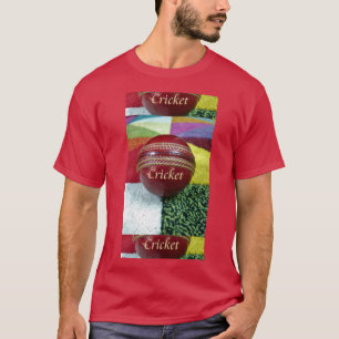 Cricket Red Hard Ball Art Print T-shirt