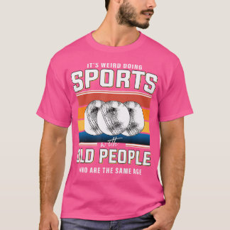 Cricket Retirement Oude Man Cricket Player Gepensi T-shirt