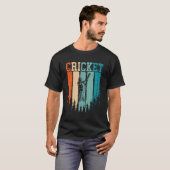 Cricket Retro T-shirt (Voorkant volledig)
