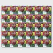 Cricket: Rode Harde Bal Kunstprint Cadeaupapier (Vlak)