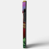 Cricket: Rode Harde Bal Kunstprint Case-Mate iPhone Case (Achterkant / Links)