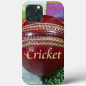 Cricket: Rode Harde Bal Kunstprint Case-Mate iPhone Case (Achterkant)