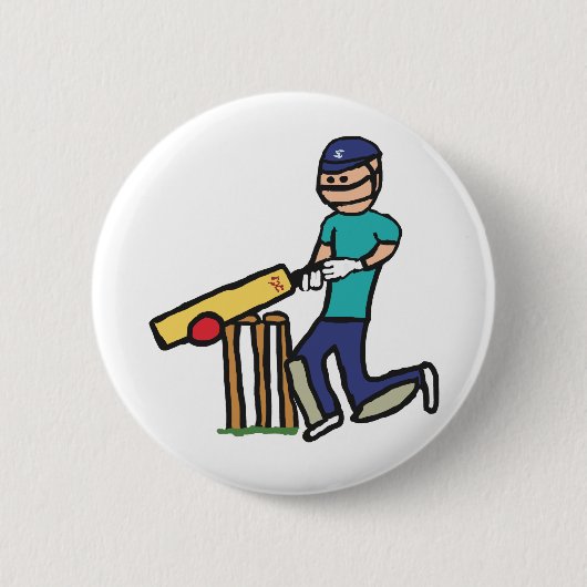 Cricket Ronde Button 5,7 Cm (Voorkant)
