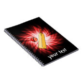 Cricket; rood notitieboek (Rechterzijde)