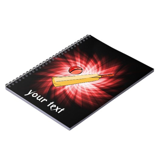 Cricket; rood notitieboek (Linkerzijde)