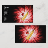 Cricket; rood visitekaartje (Voorkant / Achterkant)