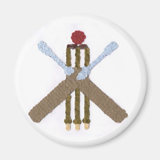 Cricket Round Magnet (Voorkant)