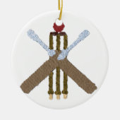 Cricket Round Tree-Ornament Keramisch Ornament (Voorkant)