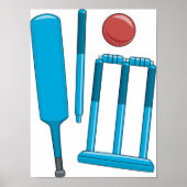 Cricket Set Sport Poster (Voorkant)