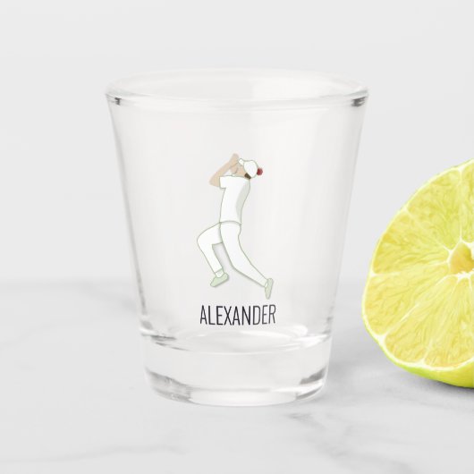 Cricket Shot Glas (Voorkant)