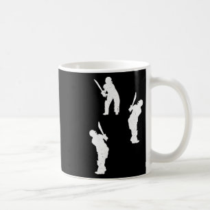 Cricket Silhouet Cricket Speler Silhouetten Cric Koffiemok
