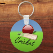 Cricket - slaghout en bal, sleutelhanger (Achterkant)