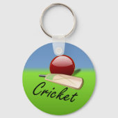 Cricket - slaghout en bal, sleutelhanger (Achterkant)