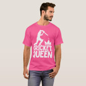 Cricket spel voor mannen Cricket Queen T-shirt (Voorkant volledig)