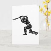 Cricket Speler 1 Kaart (Gele Bloem)