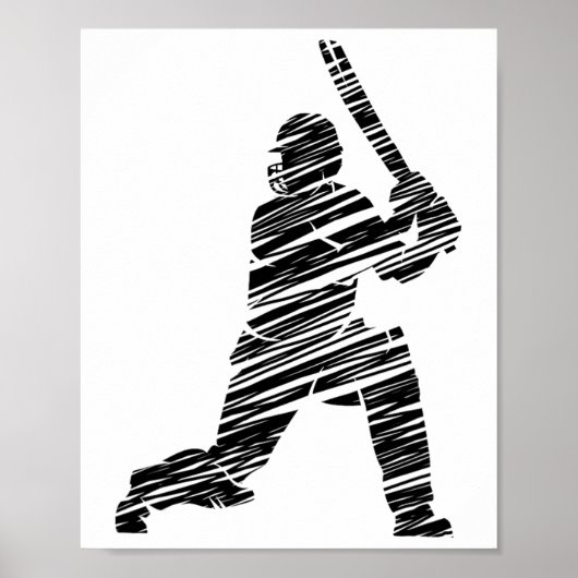Cricket Speler 8 Poster (Voorkant)