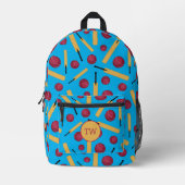 Cricket Speler Bats en Ballen Patterned Rugzak (Voorkant)