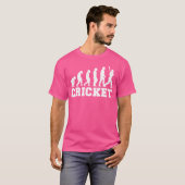 Cricket Sport Boys Crickets Player T-shirt (Voorkant volledig)