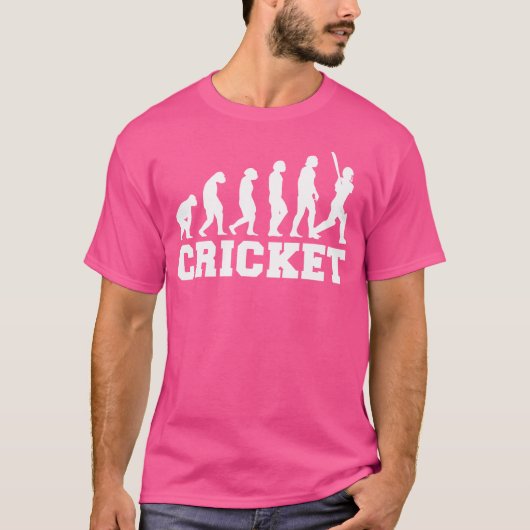 Cricket Sport Boys Crickets Player T-shirt (Voorkant)