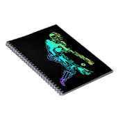 Cricket Sport Elements cricket Player Notitieboek (Rechterzijde)