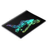 Cricket Sport Elements cricket Player Notitieboek (Linkerzijde)