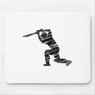 Cricket Sport Speler 1 Muismat