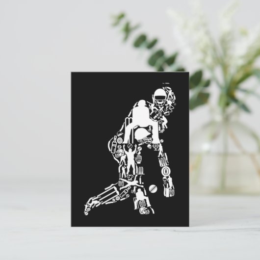 Cricket Sport Symbols cricket Player Briefkaart (Staand voorkant)