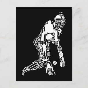 Cricket Sport Symbols cricket Player Briefkaart