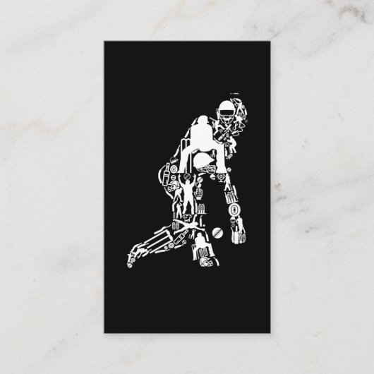 Cricket Sport Symbols cricket Player Visitekaartje (Voorkant)