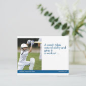 Cricket Sports Briefkaart (Staand voorkant)
