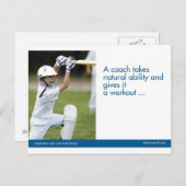 Cricket Sports Briefkaart (Voorkant / Achterkant)