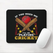 Cricket sportspel funny kledinggeschenk muismat (Met muis)