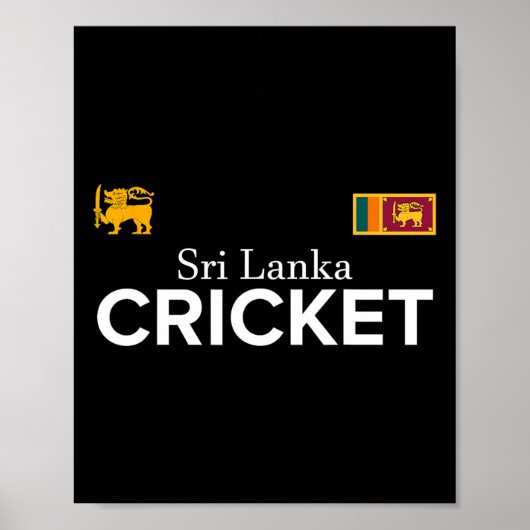 Cricket Sri Lanka Beste Fans Geschenk Voor Jongens Poster (Voorkant)