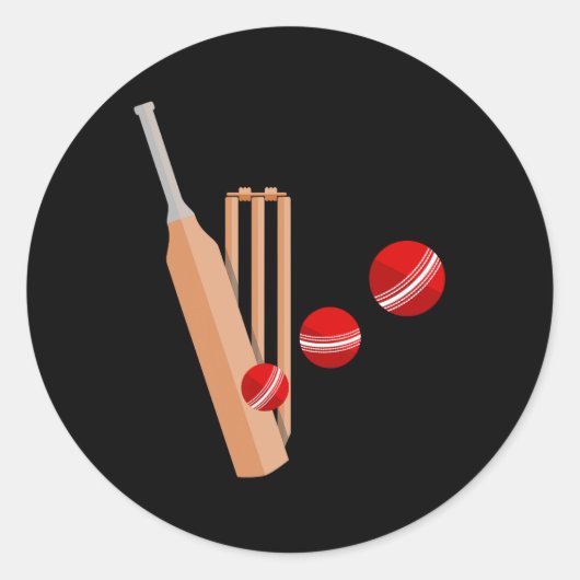 Cricket T En Ll 1 Ronde Sticker (Voorkant)