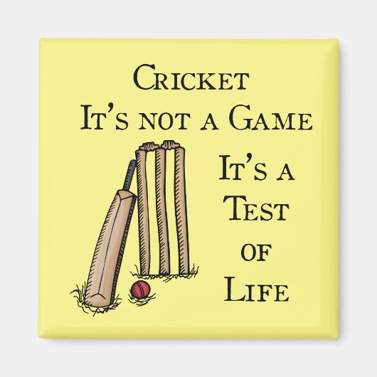 Cricket Test Fridge Magnet (Voorkant)