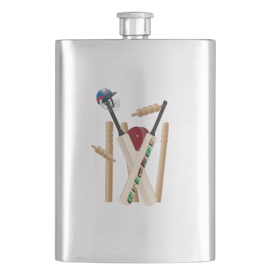 Cricket the Game, Classic Hip Flask Flacon (Voorkant)