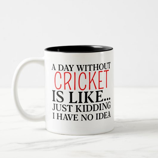 cricket tweekleurige koffiemok (Links)
